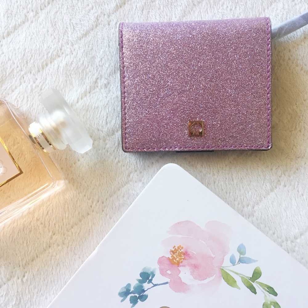 Kate Spade Pink Glitter Wallet